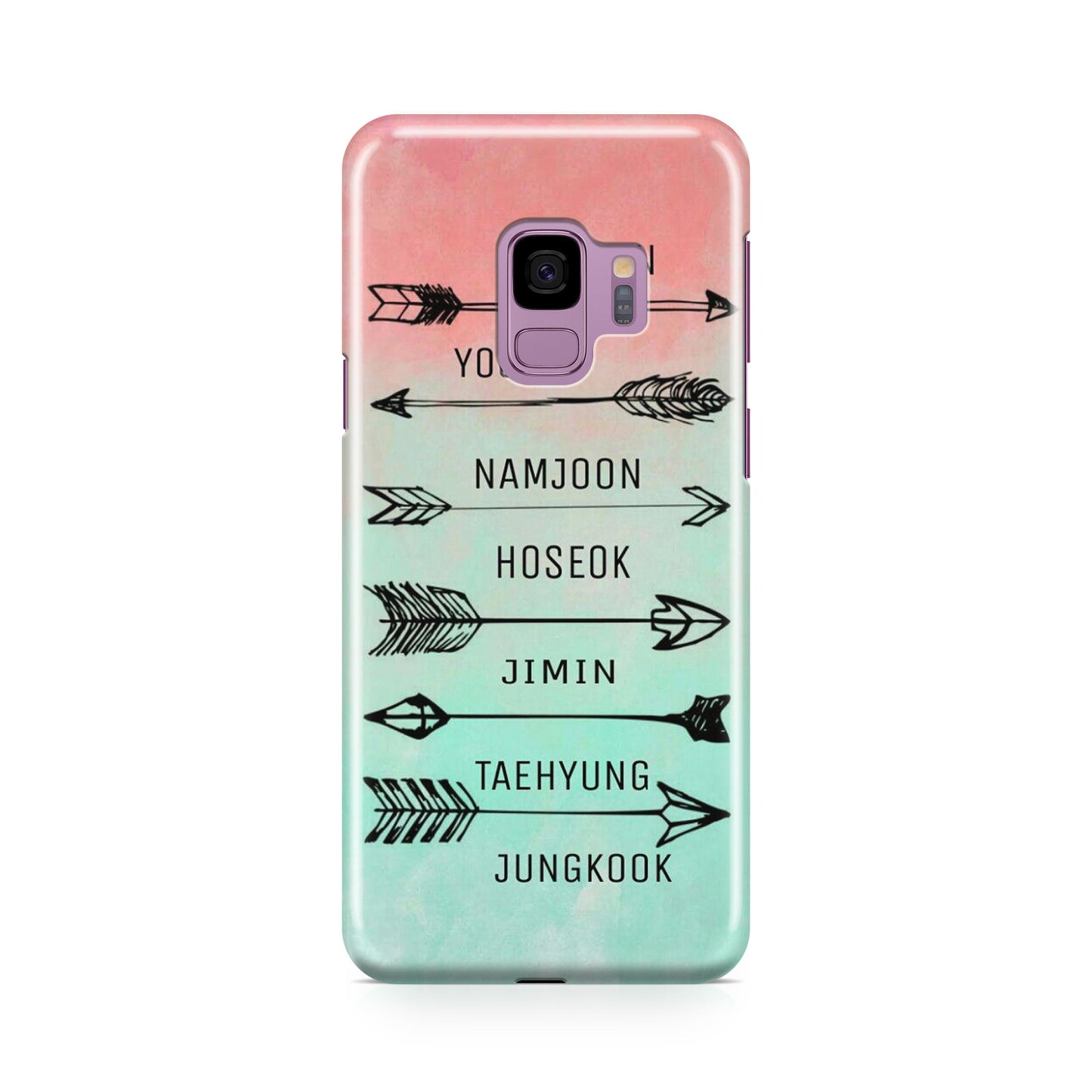 BTS Members Name Galaxy S9 Case