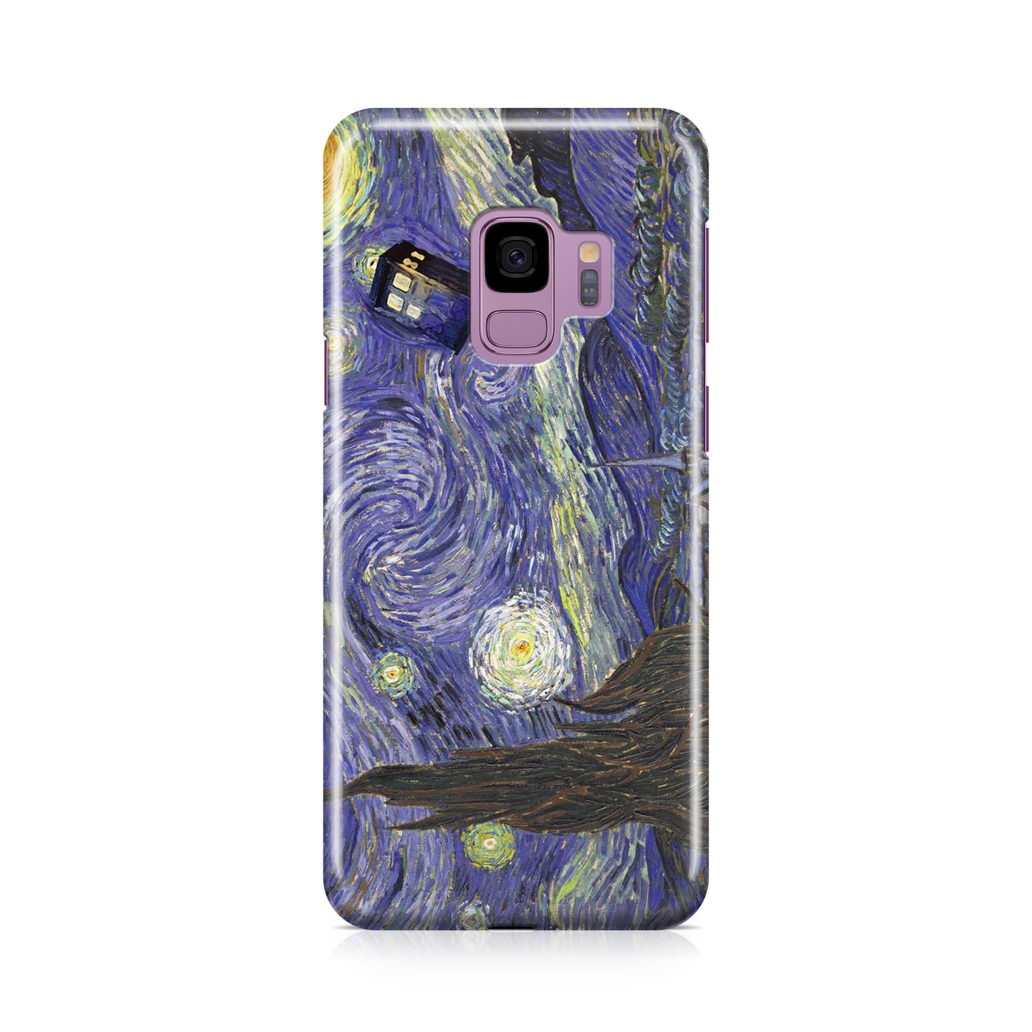 Dr Who Tardis In Van Gogh Starry Night Galaxy S9 Case