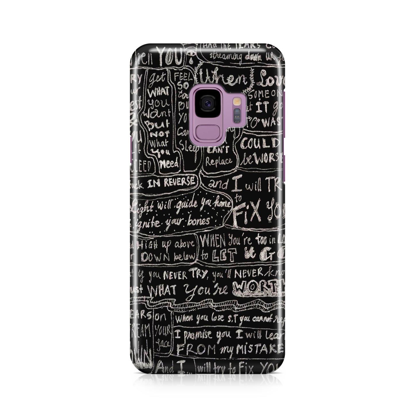 Fix You Lyrics Galaxy S9 Case