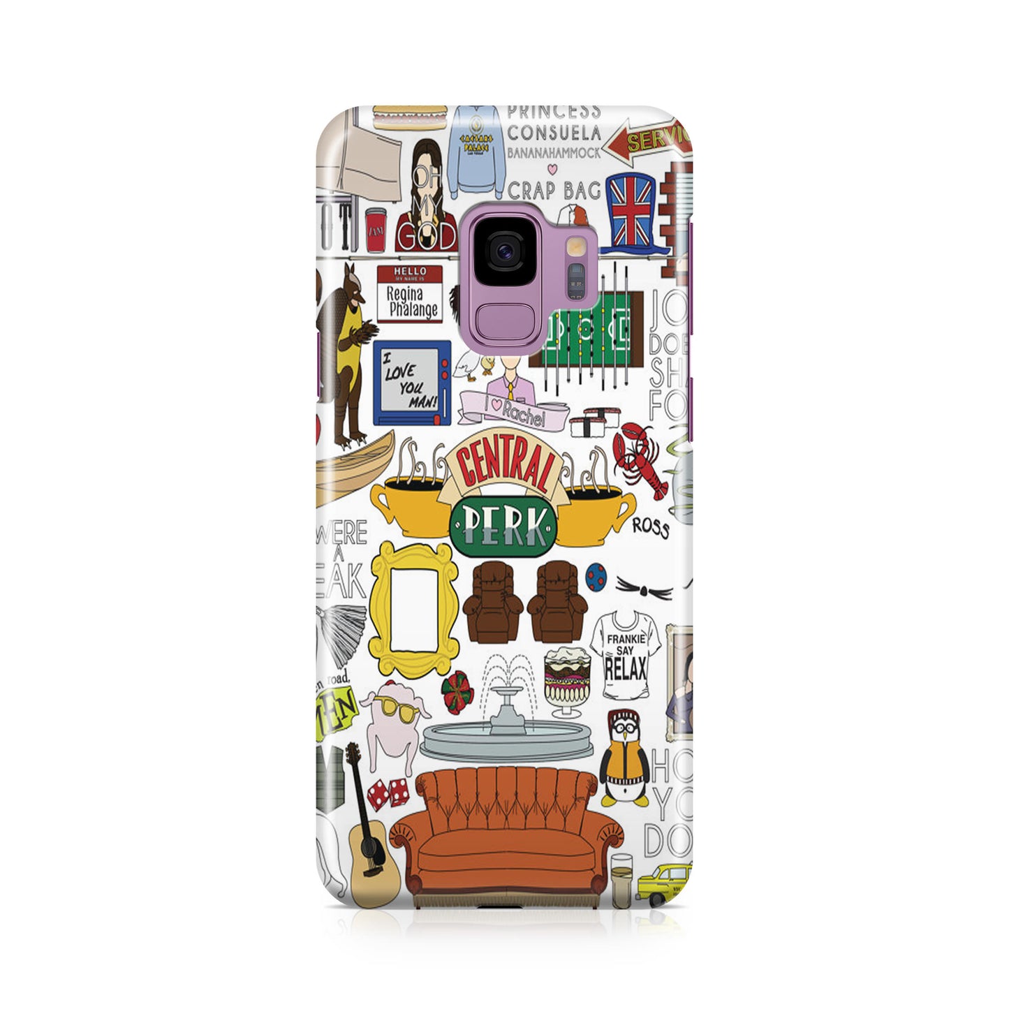 Friends TV Show Central Perk Sticker Galaxy S9 Case