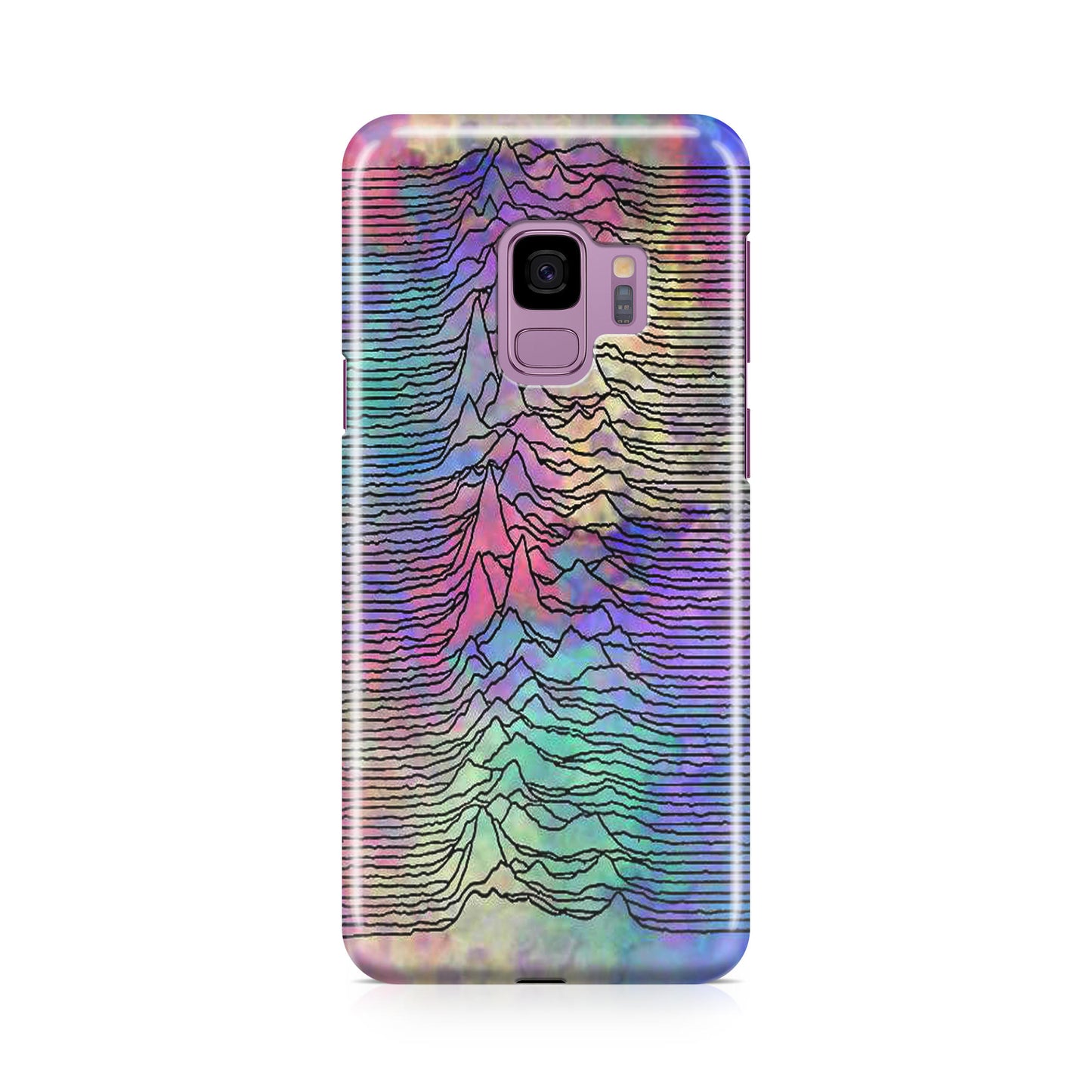 Joy Division Unknown Pleasures Colorful Galaxy S9 Case