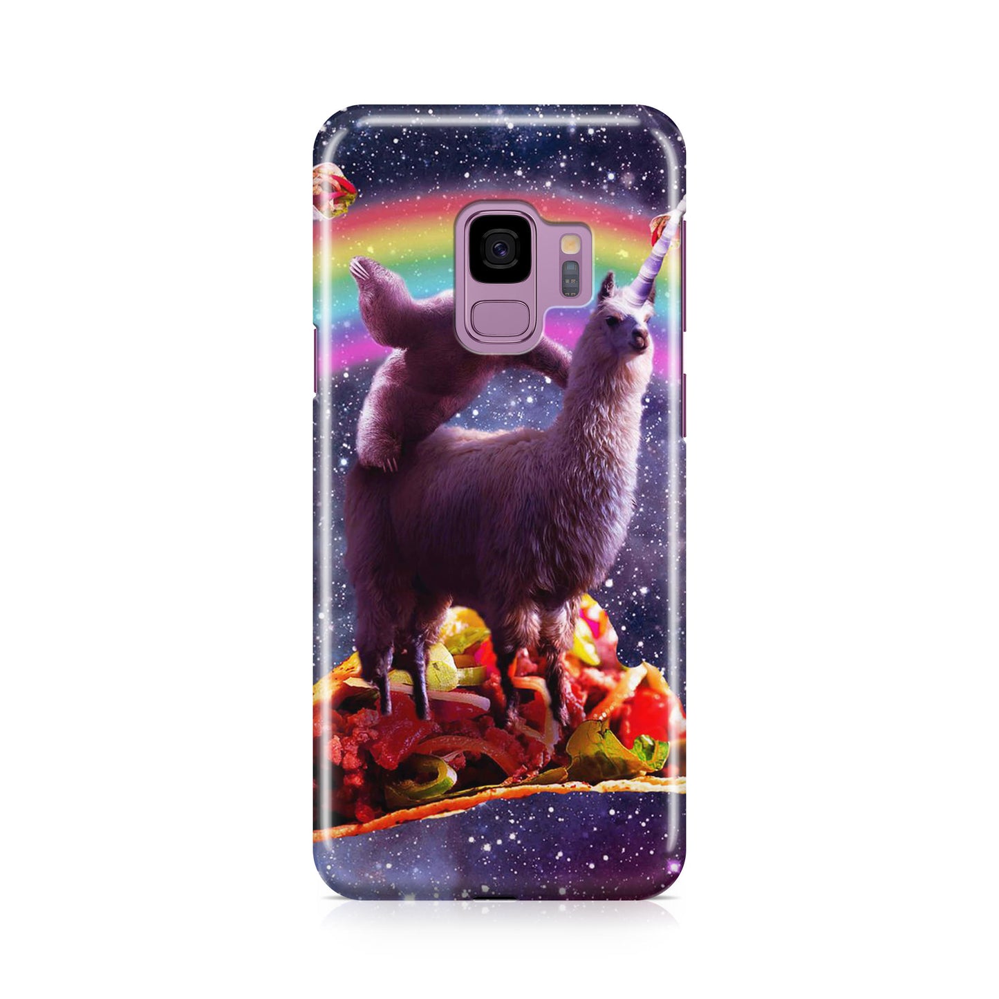 LLama And Sloth On Space Galaxy S9 Case