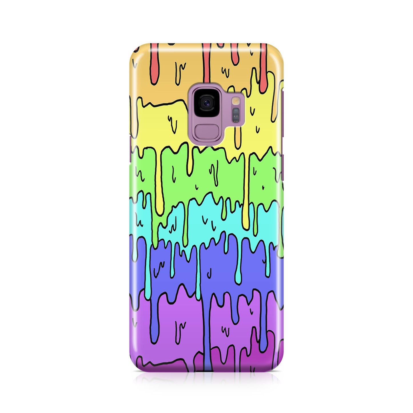 Pastel Kawaii Melting Rainbow Galaxy S9 Case