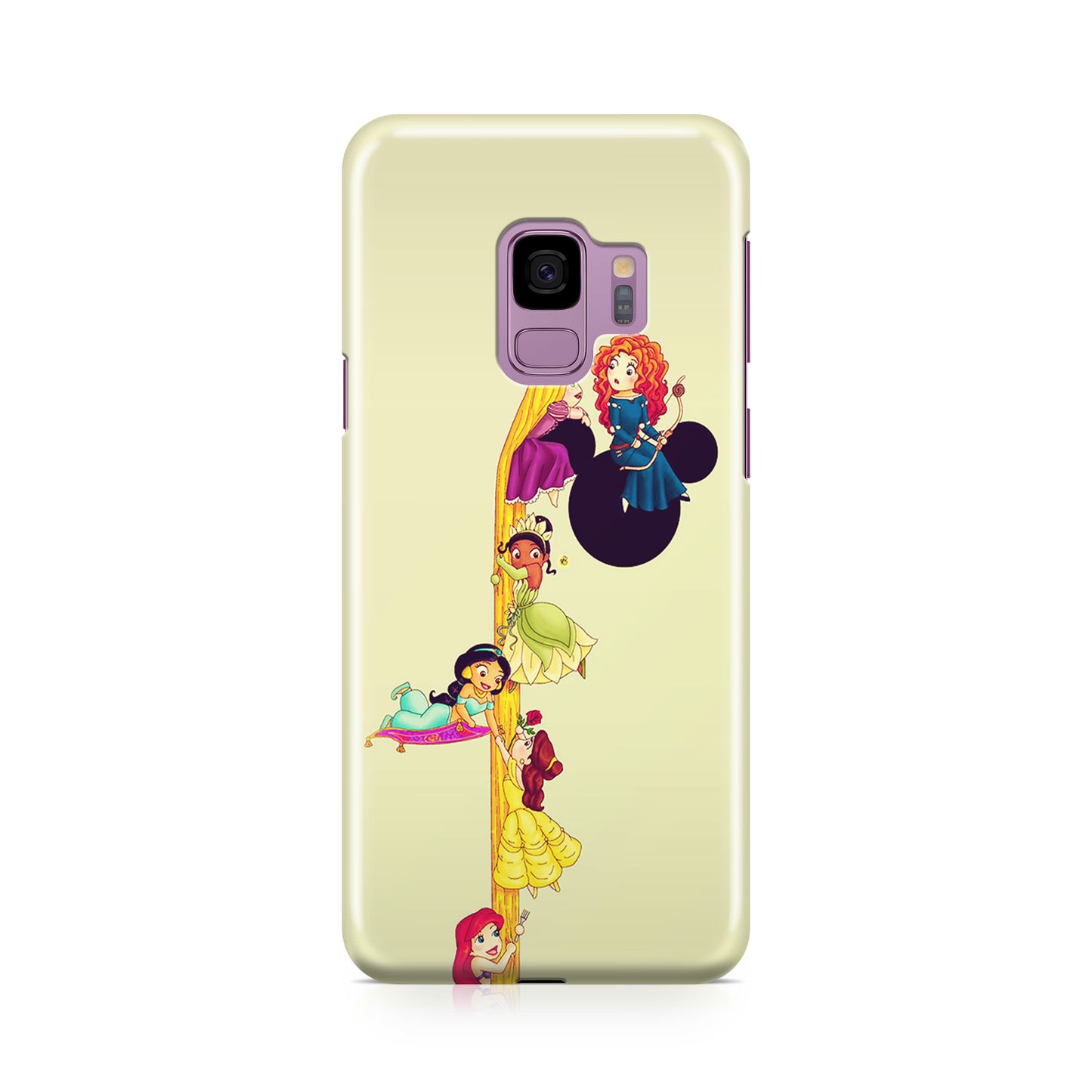 Princesses Climbing Rapunzel's Hair Galaxy S9 Case