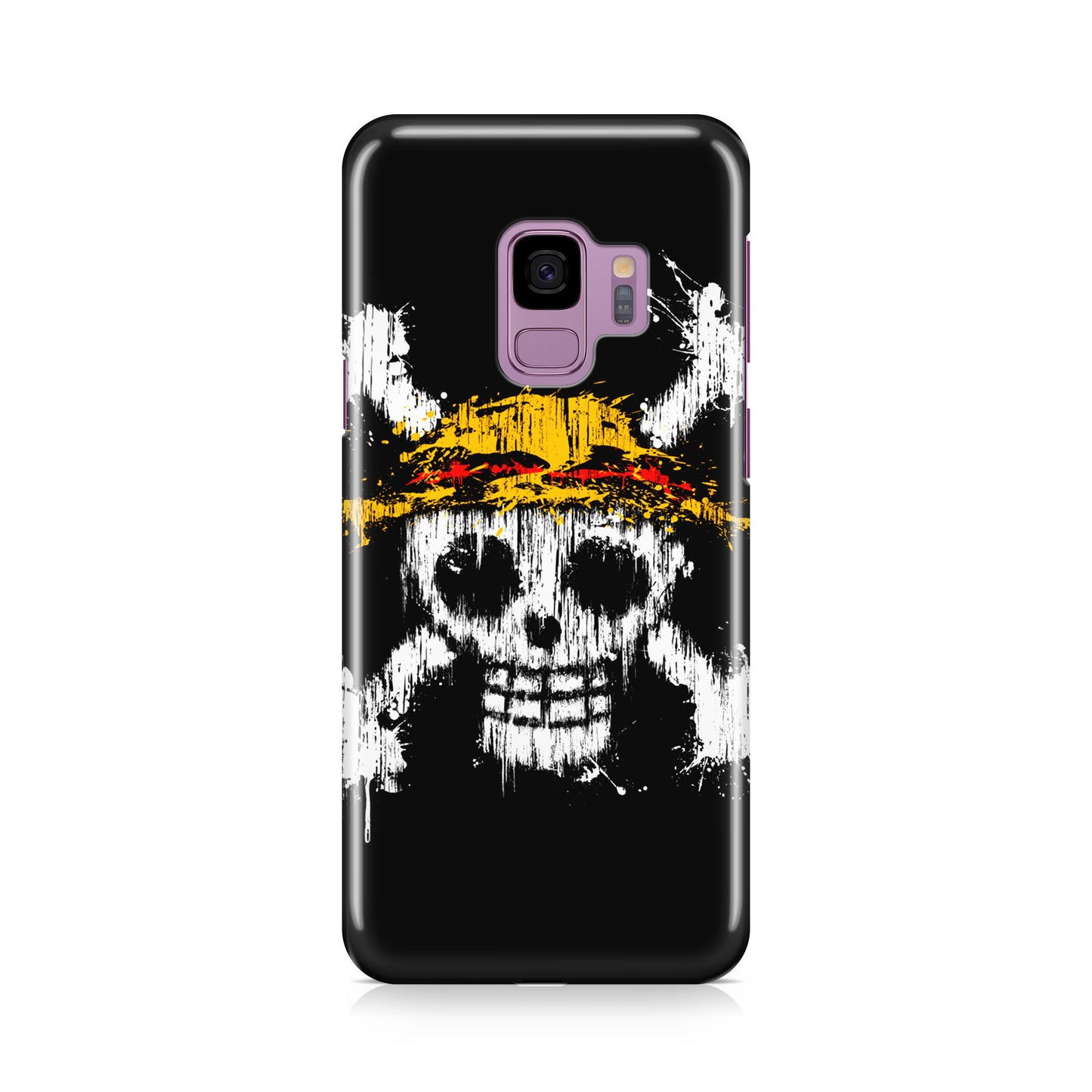 Straw Hat Pirate Logo Paint Galaxy S9 Case