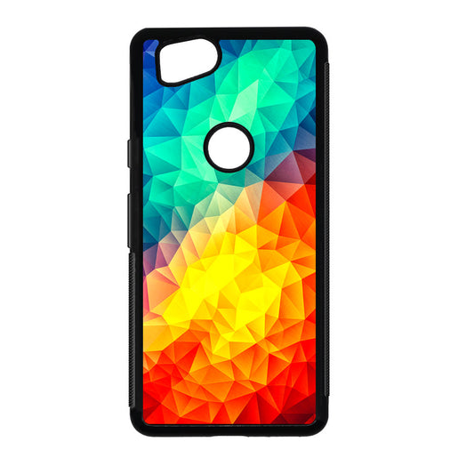 Abstract Multicolor Cubism Painting Google Pixel 2 Case