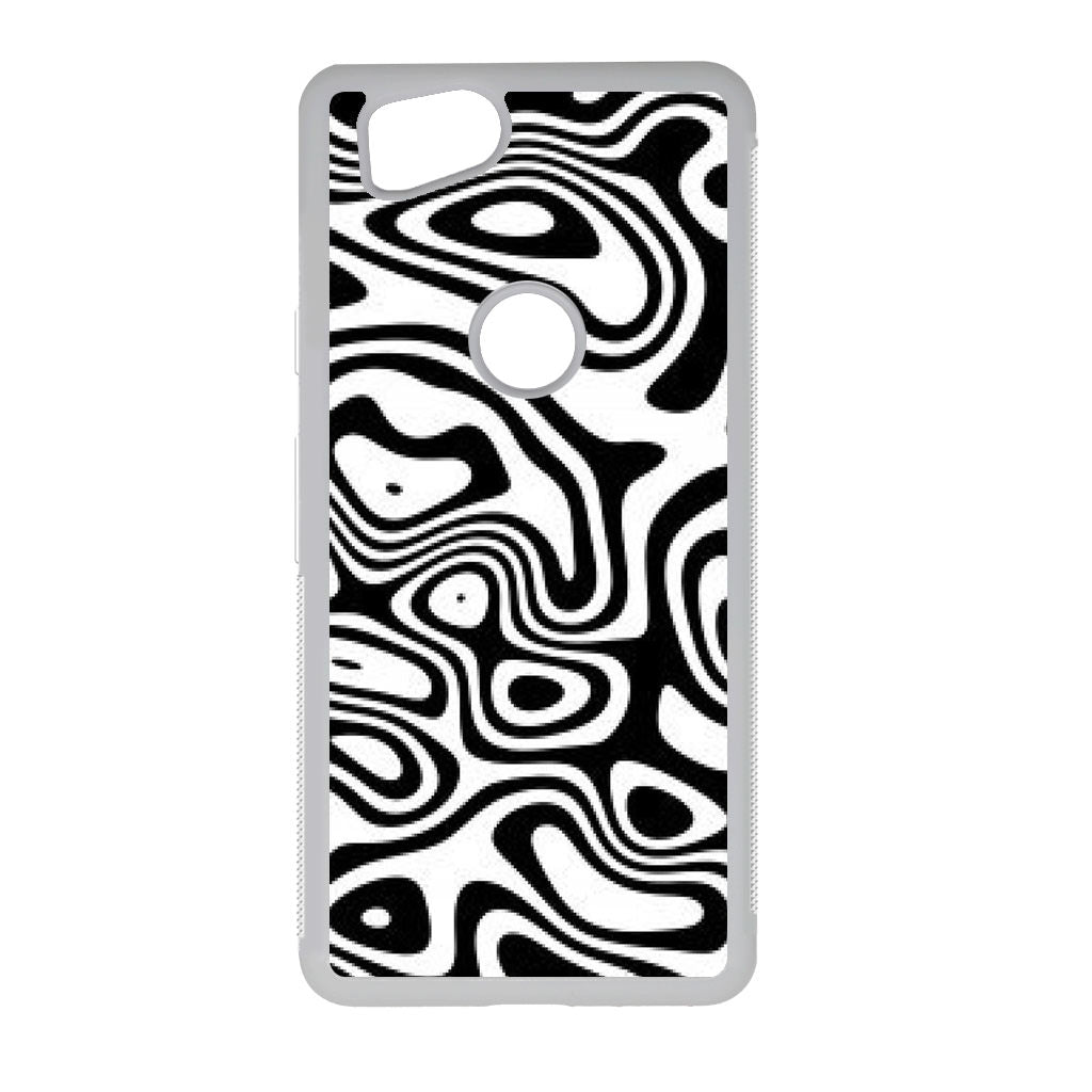 Abstract Black and White Background Google Pixel 2 Case