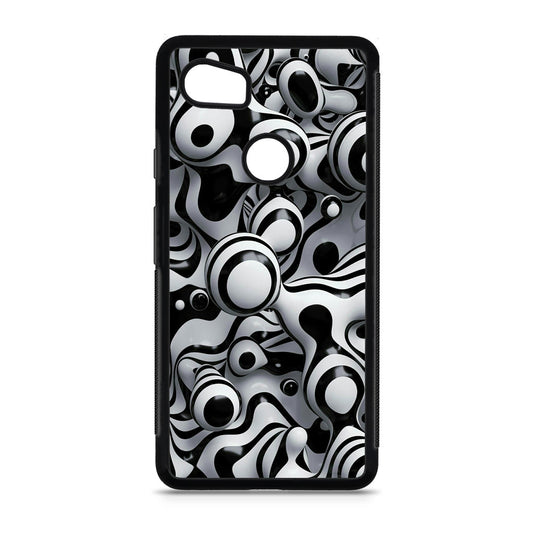 Abstract Art Black White Google Pixel 2 XL Case