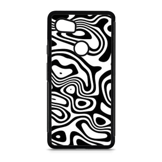 Abstract Black and White Background Google Pixel 2 XL Case