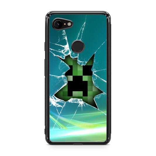 Creeper Glass Broken Green Google Pixel 3 / 3 XL / 3a / 3a XL Case