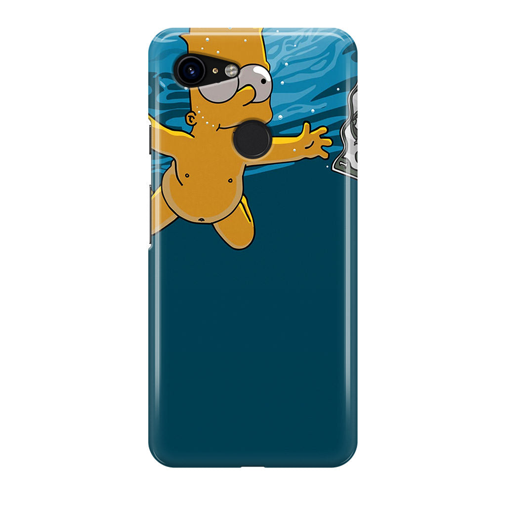 Bart Swimming For Money Google Pixel 3 / 3 XL / 3a / 3a XL Case
