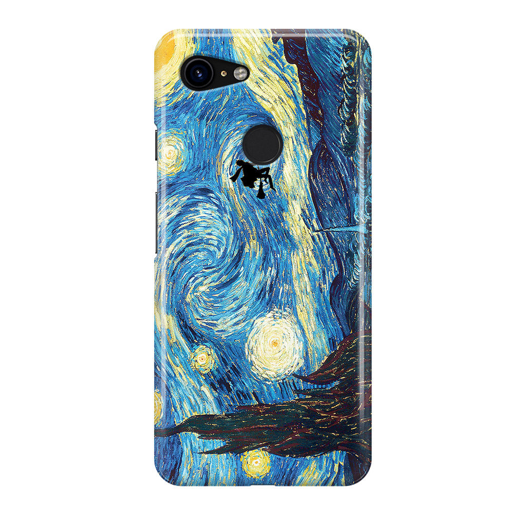 Witch Flying In Van Gogh Starry Night Google Pixel 3 / 3 XL / 3a / 3a XL Case