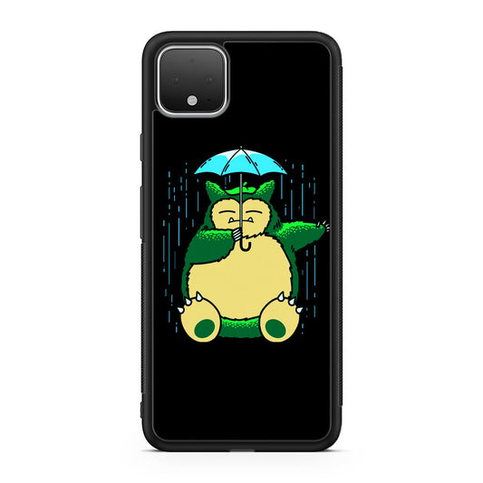 Cute Snorlax Umbrella Google Pixel 4 / 4a / 4 XL Case
