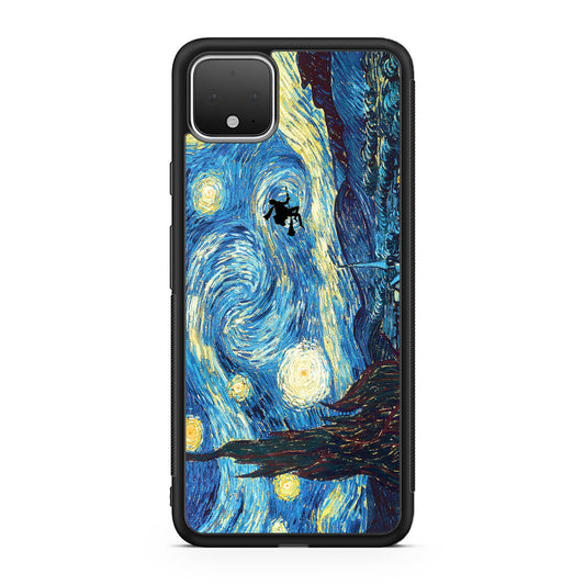Witch Flying In Van Gogh Starry Night Google Pixel 4 / 4a / 4 XL Case