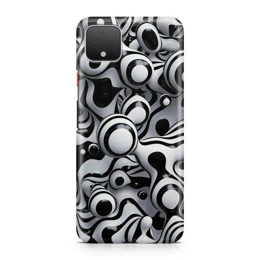 Abstract Art Black White Google Pixel 4 / 4a / 4 XL Case