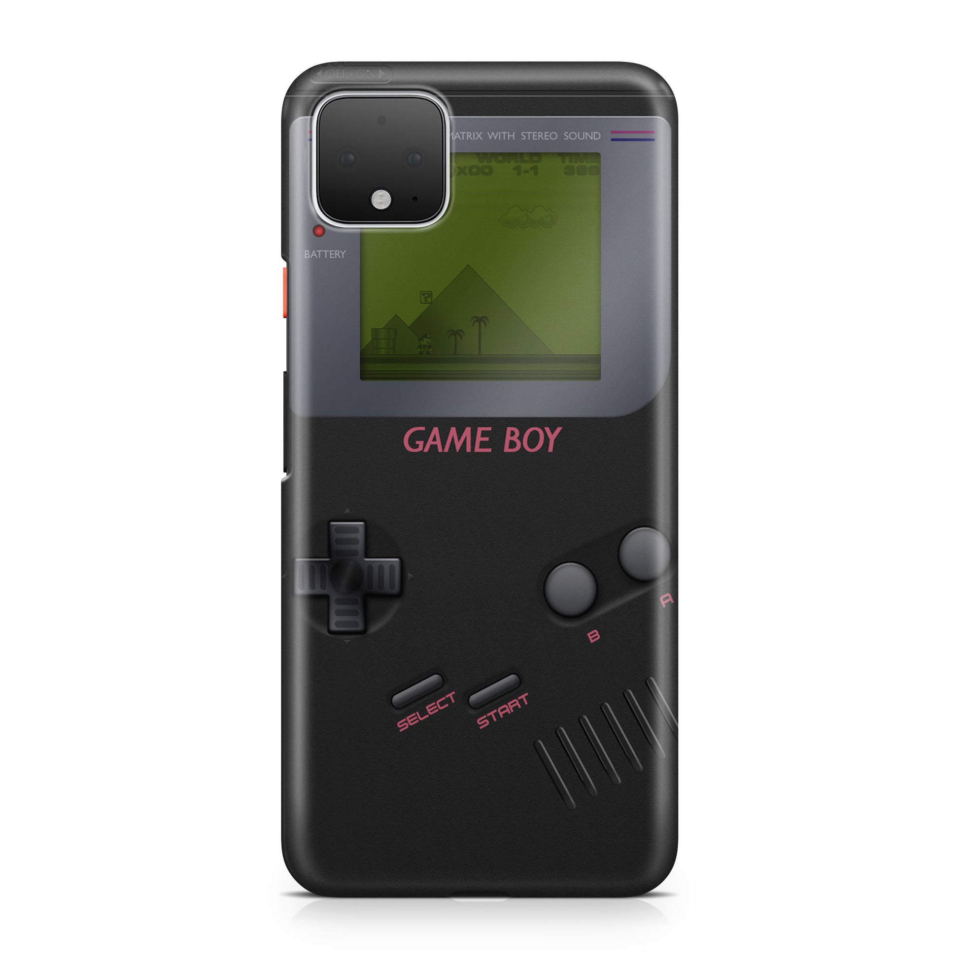 Game Boy Black Model Google Pixel 4 / 4a / 4 XL Case