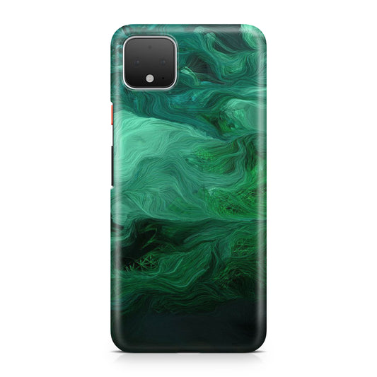 Green Abstract Art Google Pixel 4 / 4a / 4 XL Case