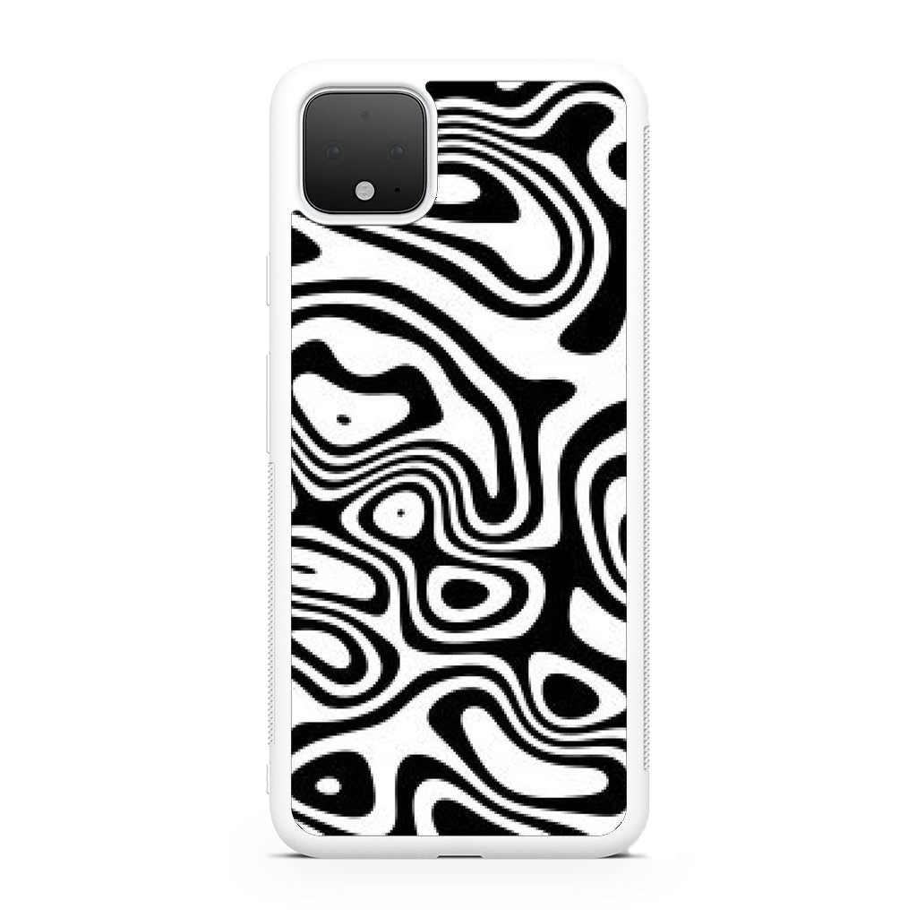 Abstract Black and White Background Google Pixel 4 / 4a / 4 XL Case