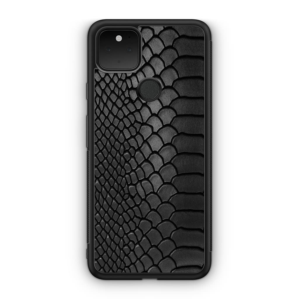 Black Snake Skin Texture Google Pixel 5 Case