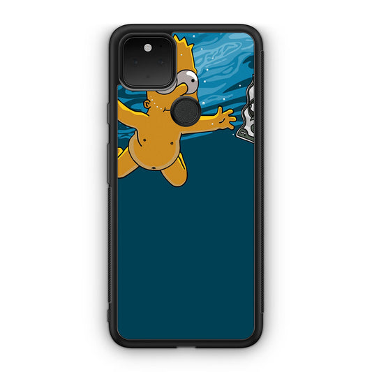 Bart Swimming For Money Google Pixel 5 Case