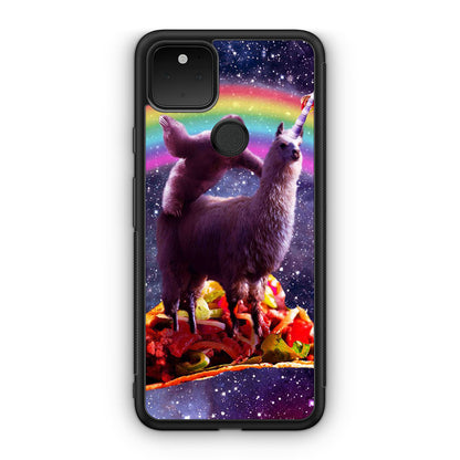 LLama And Sloth On Space Google Pixel 5 Case