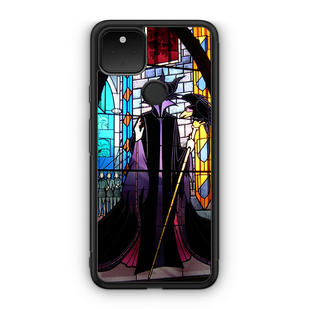 Maleficent Sleeping Beauty Glass Art Google Pixel 5 Case