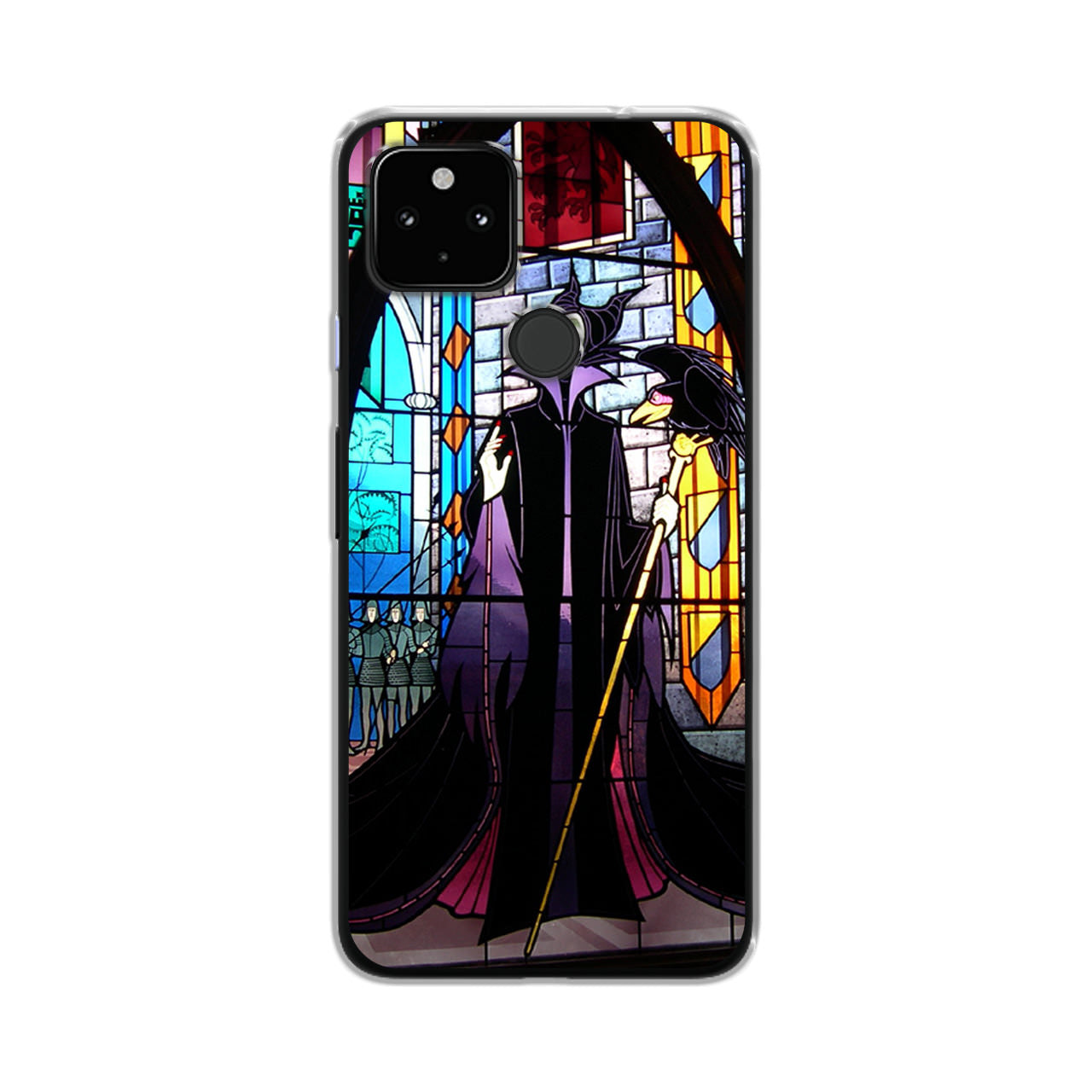 Maleficent Sleeping Beauty Glass Art Google Pixel 5 Case