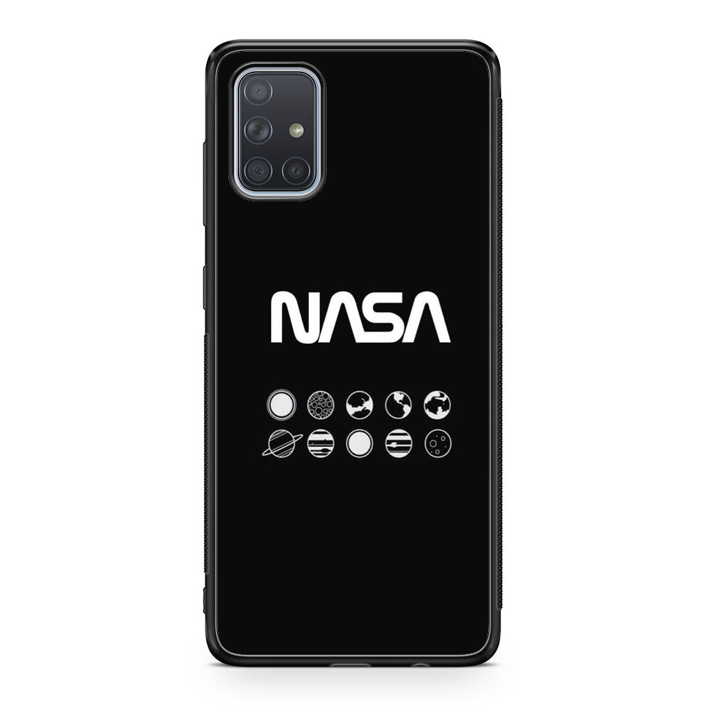 NASA Minimalist Galaxy A51 / A71 Case
