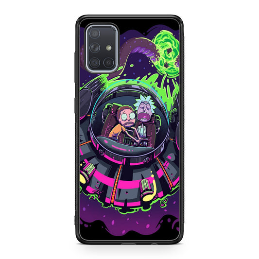 Rick And Morty Spaceship Galaxy A51 / A71 Case