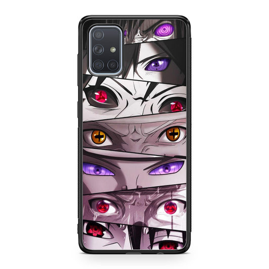 The Powerful Eyes on Naruto Galaxy A51 / A71 Case