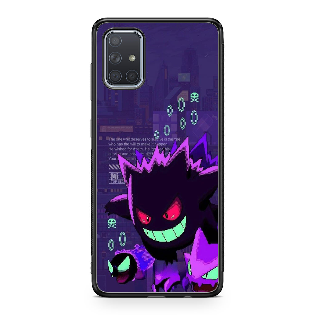Gengar Pixel Art Galaxy A51 / A71 Case
