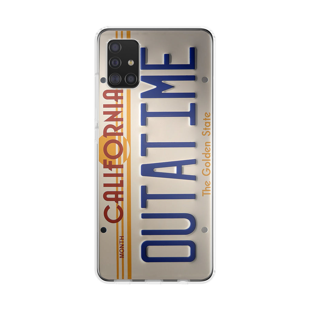 Back to the Future License Plate Outatime Galaxy A51 / A71 Case