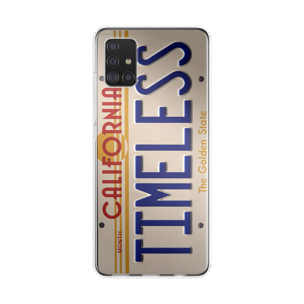 Back to the Future License Plate Timeless Galaxy A51 / A71 Case