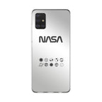NASA Minimalist White Galaxy A51 / A71 Case