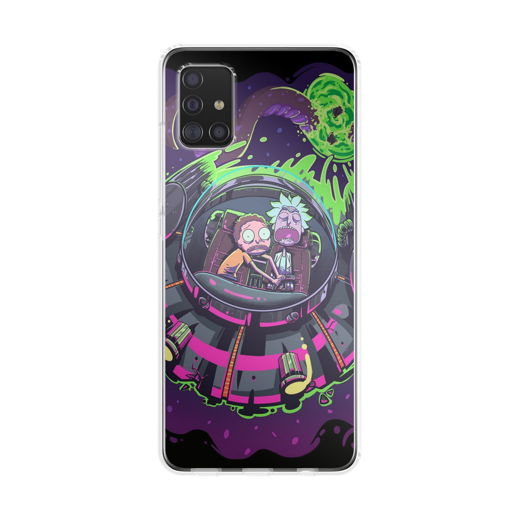 Rick And Morty Spaceship Galaxy A51 / A71 Case