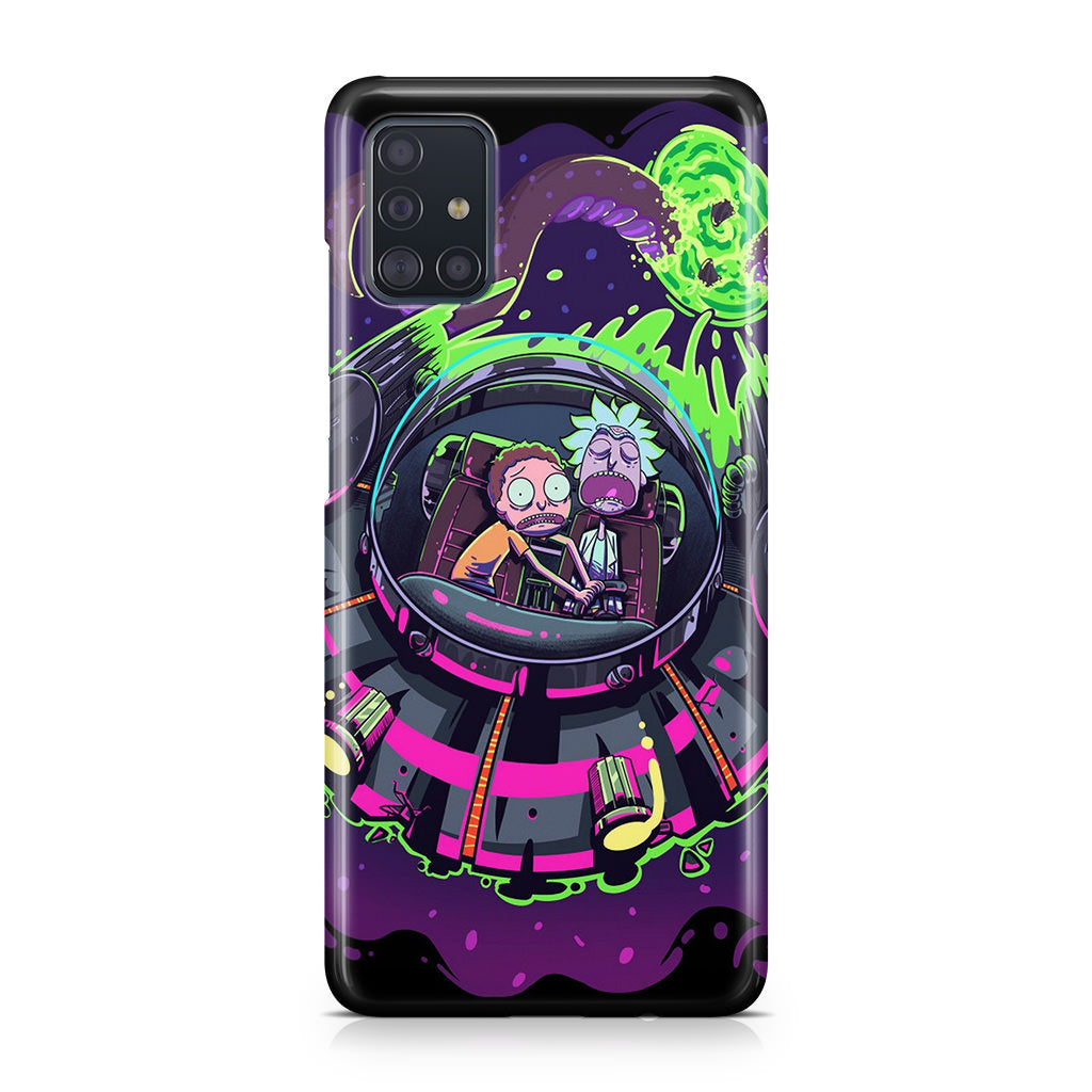 Rick And Morty Spaceship Galaxy A51 / A71 Case