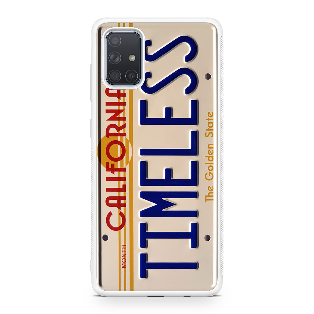 Back to the Future License Plate Timeless Galaxy A51 / A71 Case