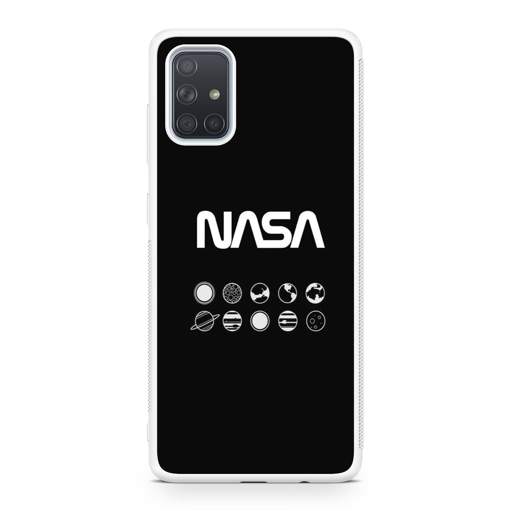 NASA Minimalist Galaxy A51 / A71 Case