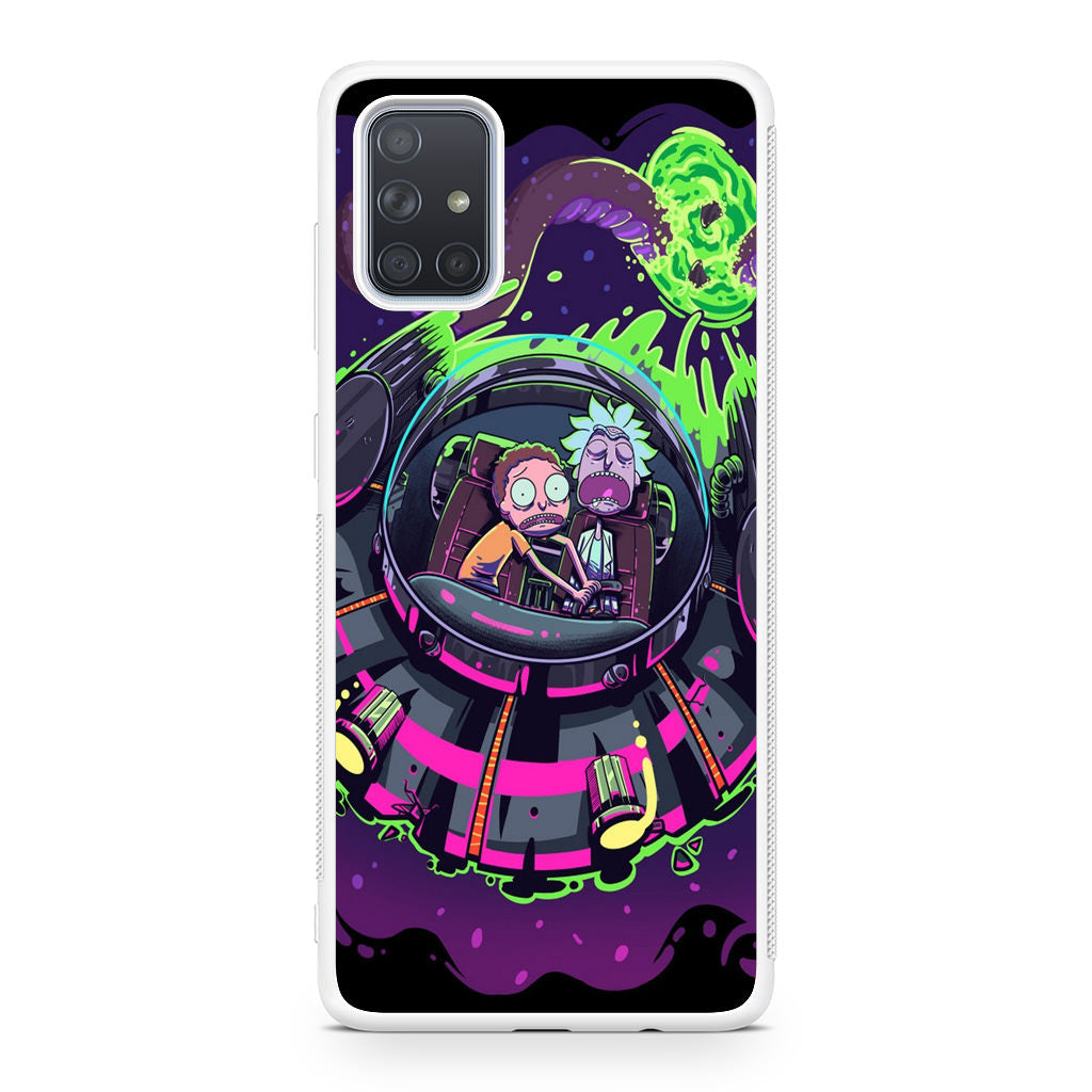 Rick And Morty Spaceship Galaxy A51 / A71 Case