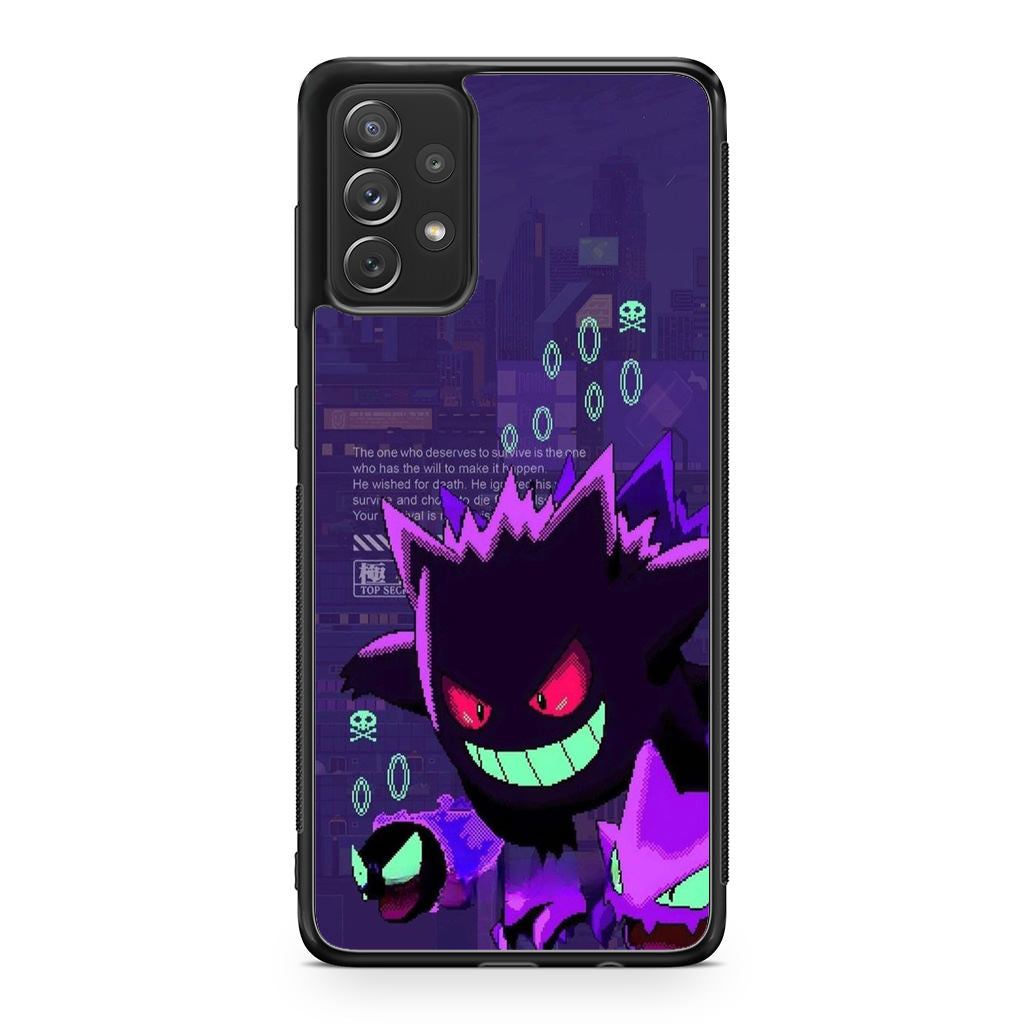 Gengar Pixel Art Galaxy A32 / A52 / A72 Case