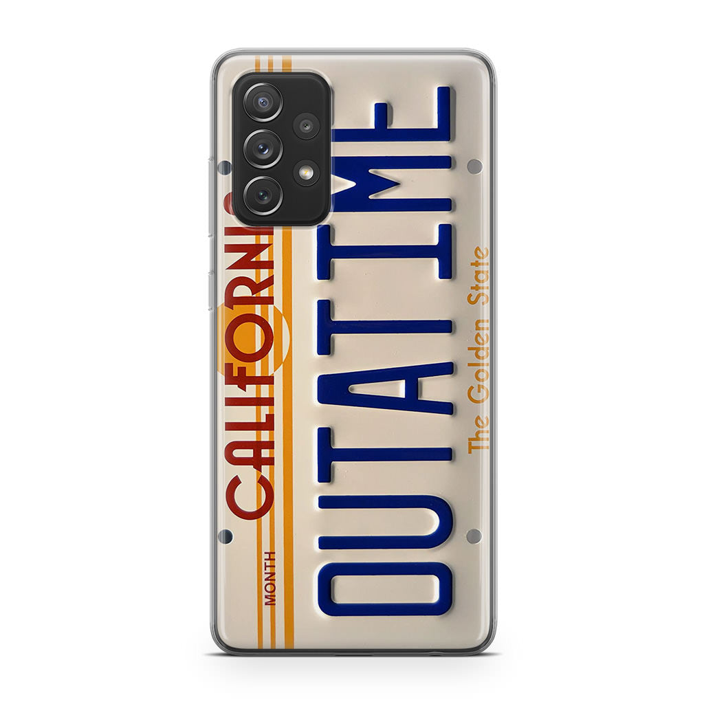 Back to the Future License Plate Outatime Galaxy A32 / A52 / A72 Case