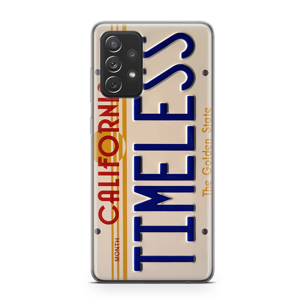 Back to the Future License Plate Timeless Galaxy A32 / A52 / A72 Case