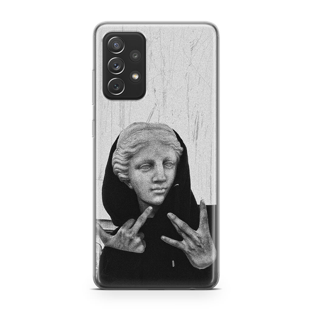 Greek Statue Wearing Hoodie Galaxy A32 / A52 / A72 Case