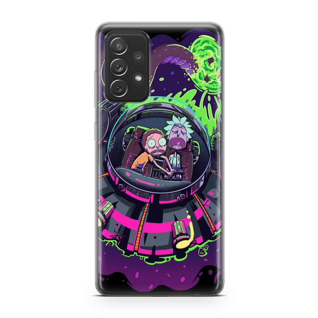 Rick And Morty Spaceship Galaxy A32 / A52 / A72 Case