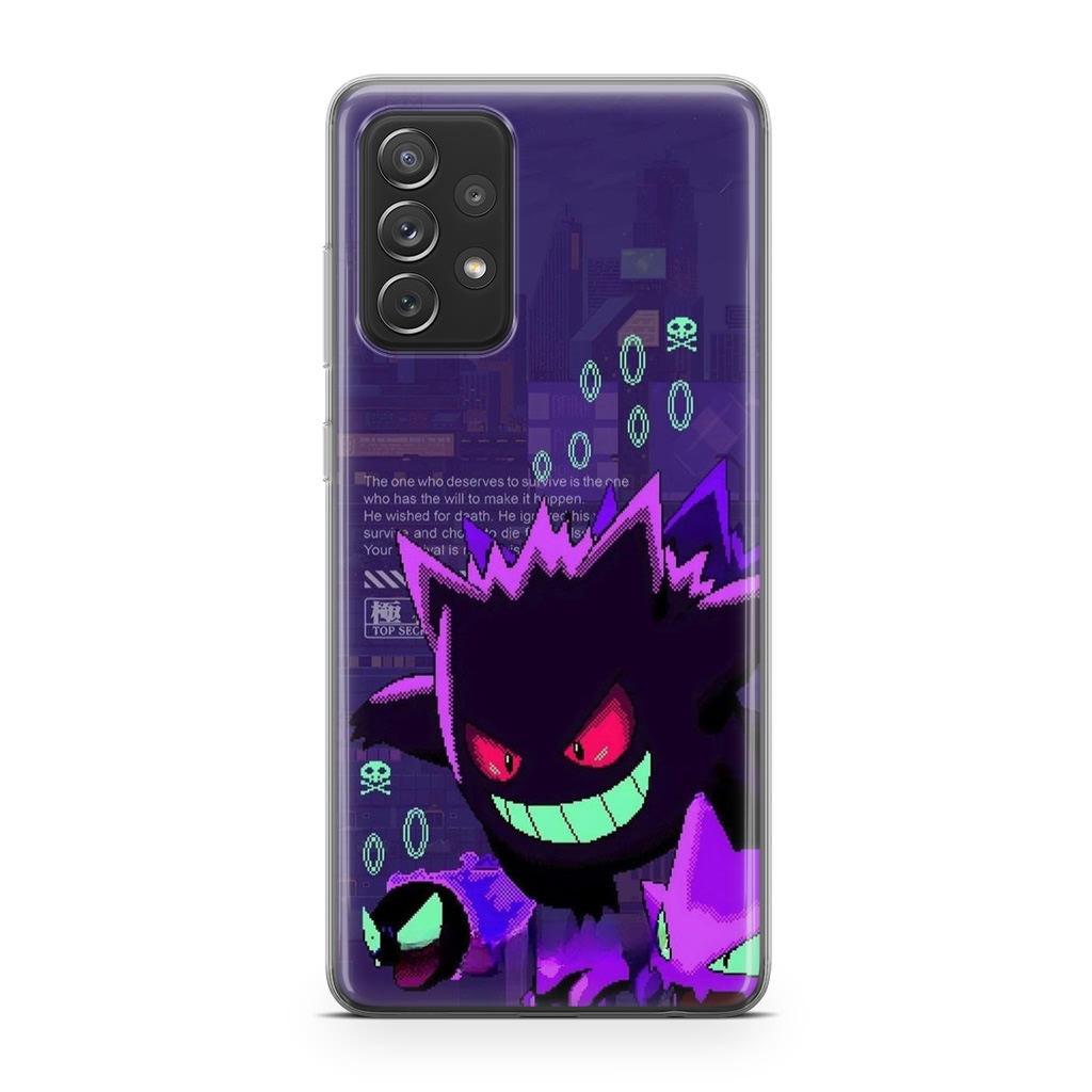 Gengar Pixel Art Galaxy A32 / A52 / A72 Case