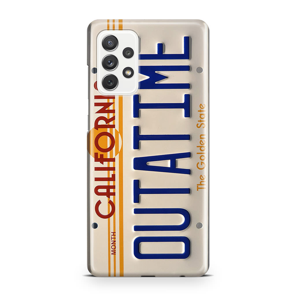 Back to the Future License Plate Outatime Galaxy A32 / A52 / A72 Case