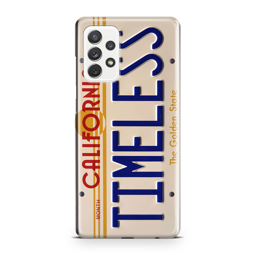 Back to the Future License Plate Timeless Galaxy A32 / A52 / A72 Case