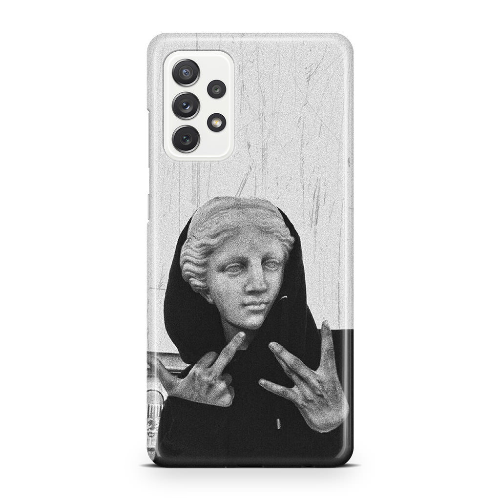 Greek Statue Wearing Hoodie Galaxy A32 / A52 / A72 Case