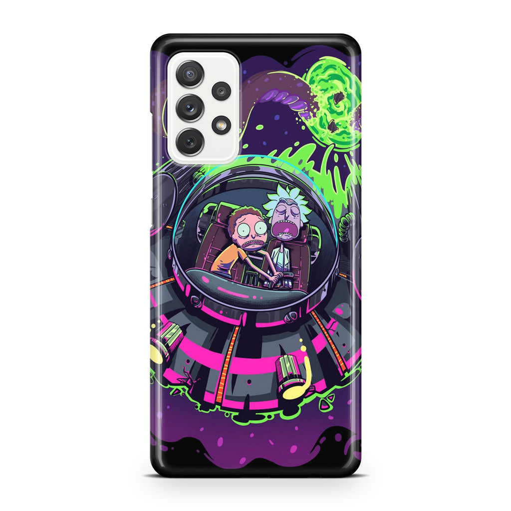 Rick And Morty Spaceship Galaxy A32 / A52 / A72 Case