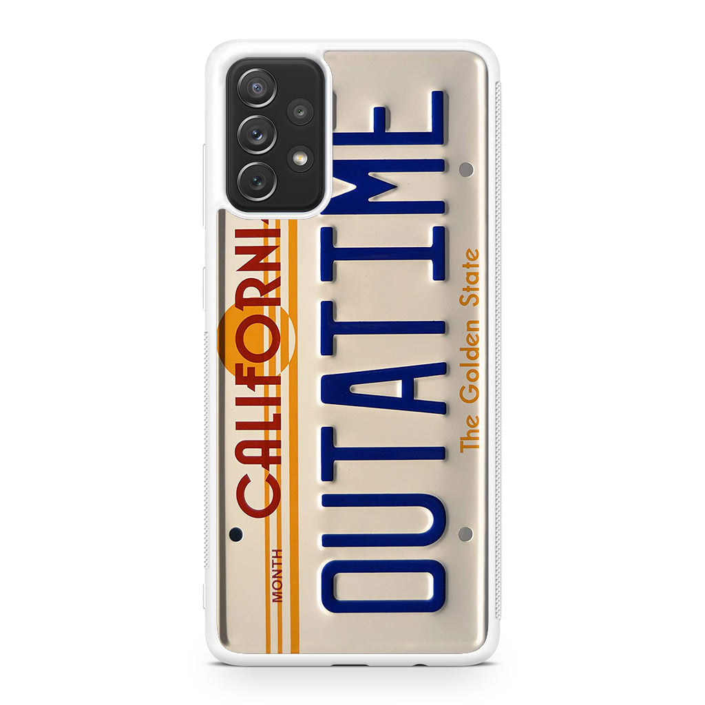 Back to the Future License Plate Outatime Galaxy A32 / A52 / A72 Case